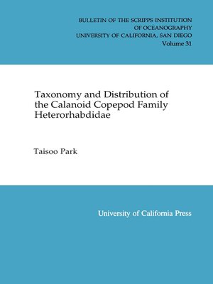 cover image of Taxonomy and Distribution of the Calanoid Copepod Family Heterorhabdidae